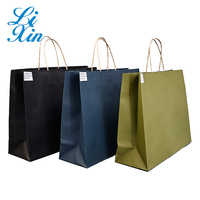 Vente en gros de sac cadeau à provisions kraft avec logo personnalisé sac en papier kraft imprimé en couleur avec poignée en papier