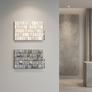 Ladrillos de piedra en relieve Acabado satinado mate duro 30x45 Exterior exterior 300x450 Elevación de cerámica Edificio Exterior 12x18 Azulejos de pared - Product Image 2