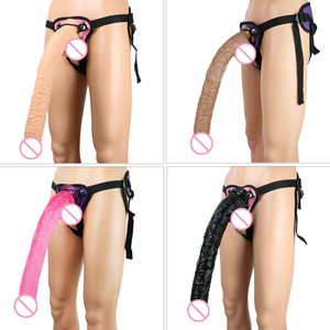 Dispositif de masturbation féminin réaliste et portable pour travestissement lesbien, avec grand godemichet et <span class=keywords><strong>p</strong></span>énis artificiel pour hommes, à porter (strap-on) - Product Image 2