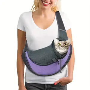 Sıcak satış ayarlanabilir evcil hayvan taşıyıcı çanta Sling omuz taşıyıcı köpek için uygun <span class=keywords><strong>Pet</strong></span> taşınabilir Satchel - Product Image 3