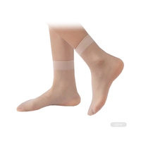 Chaussettes en nylon jetables RJ-L0054 à usage unique Chaussettes mi-mollet transparentes à usage unique Chaussettes pour chaussures