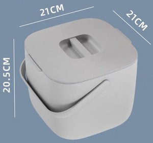 Recycler les déchets alimentaires composteur <span class=keywords><strong>cuisine</strong></span> composteur bac <span class=keywords><strong>à</strong></span> ordures poubelle en plastique peut déchets boîte de rangement avec filtre - Product Image 5