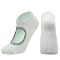 Chaussettes de yoga antidérapantes pour femmes, en coton respirant, avec logo personnalisé et impression numérique, collection automne, vente en gros OEM