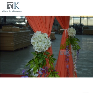 Support de toile de fond carré pour mariage en aluminium télescopique avec montants et barre transversale - Product Image 5