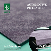 Cuir synthétique de haute qualité à texture suédée pour l'automobile, résistant à l'usure, facile d'entretien, en PU