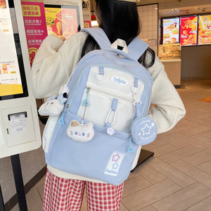 New Arrival High Quality Large Capacity Oxford Zipper Light <b>Weight</b> Junior High School <b>Backpack</b> Normcore/Minimalist Design - Product Image 4
