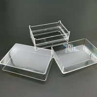 Outil d'apiculture CHINABEES, cassette à miel de 250 g, nid à miel en plastique transparent, boîte à miel, nid amovible, propre et hygiénique