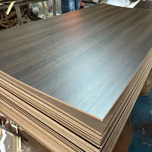 Papan MDF laminasi lembaran melamin furnitur kabinet dapur 4x8 ukuran dapat disesuaikan