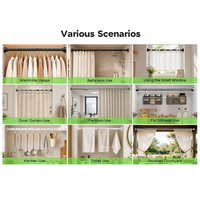 YIJIALE Source Factory 23mm 27.56-74.80in Tringle d'extension segmentée en métal robuste à verrouillage par torsion et filetage, sans perçage, pour séparateur de pièce