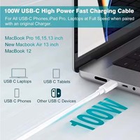 Vente en gros PD100W Charge super rapide Câble USB Type-C vers Type-C Charge rapide 3A avec gaine TPE
