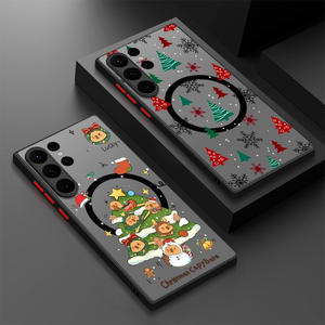 Accesorios Funda Magnética para Teléfono con Diseño de Árbol de Navidad para Samsung Galaxy A54 <span class=keywords><strong>5G</strong></span> A52 S23 A56 <span class=keywords><strong>5G</strong></span> A55 S25 Edge S24 - Product Image 4