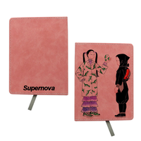Carnet en cuir personnalisé imprimé en couleur, couverture vierge, journal de sublimation, portable, A4, A5, A6, style professionnel pour l'école