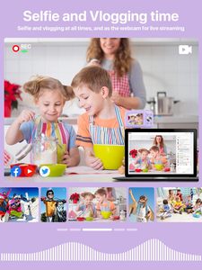 กล้องดิจิตอล 48MP พร้อมหน้าจอ HD 1080P ขนาด 2.4 นิ้ว แบตเตอรี่แบบชาร์จได้ สำหรับการเดินทางและการถ่ายวิดีโอบล็อก กล้องวิดีโอมินิแบบพกพา - Product Image 3