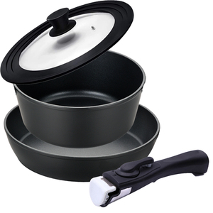 Hot bán không dính Nhôm Nhà bếp cần thiết Cookware Set vuông <span class=keywords><strong>Frying</strong></span> <span class=keywords><strong>Pan</strong></span> và chậu chảo đa năng dụng cụ nhà bếp - Product Image 4