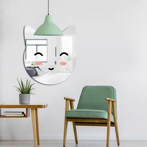 3D <b>Mirror</b> Wall Stickers for Kids Rooms Cat <b>Acrylic</b> Art Wall Decals DIY Home Decor Bedroom Bathroom Decorative <b>Mirror</b> - Product Image 2