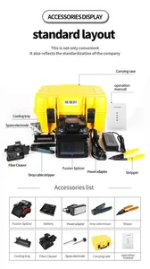 Nueva Fusionadora de Fibra Óptica DPV-740, Versión Mejorada DPV-740D, Máquina de Empalme FTTH con Batería Intercambiable - Product Image 6