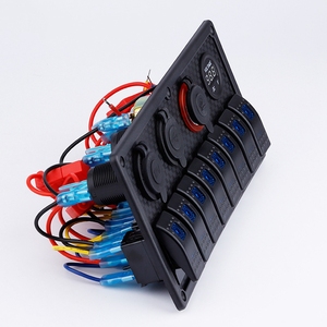 Accessoires étanches en plastique noir panneau d'interrupteur véhicule panneau d'interrupteur à bascule pour caravane bateau marin 12/24V - Product Image 5