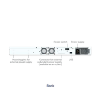 Pare-feu de sécurité réseau Sophos XGS 3100, 8 ports Gigabit Ethernet 10/100/1000Base-T, 8 x RJ45, 3 emplacements d'extension au total, 1U