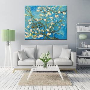 Impresiones florales modernas en lienzo de flor de almendro de Van Gogh, reproducción de pinturas al óleo, arte de pared para decoración del hogar y la oficina - Product Image 6