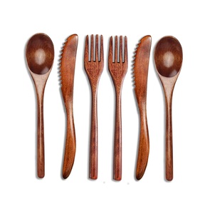 Ensemble d'ustensiles en bois de luxe écologiques pour la maison et la cuisine, cuillères et ustensiles durables antiadhésifs - Product Image 2