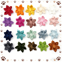 Accessoires pour animaux de compagnie en velours doux, à porter sur les colliers de chiens et de chats, différentes couleurs disponibles pour la vente en gros