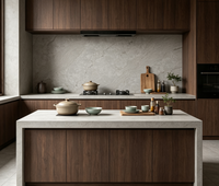 Dalle de quartz compacte de couleur grise, taille personnalisée pour projet d'ingénierie