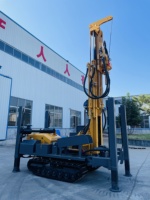 Machine de forage de puits entièrement hydraulique pour l'eau, profondeur 200m, avec pompe à boue, vente directe usine, haute qualité, prix bas