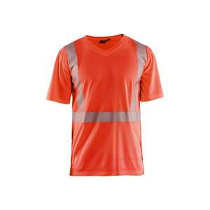 Blaklader-เสื้อยืดป้องกันรังสียูวี Hi-Vis 338610135500XL สีแดง-EAN 7330509524336ชุดทำงาน HI-VIS - Product Image 1