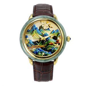 Montre automatique mécanique de luxe de haute qualité en acier inoxydable avec cadran lumineux, étanche, cadran à motif paysage naturel, pour les amoureux - Product Image 6
