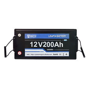 Baterai Lifepo4 12V 200Ah LFP 4S sel baterai 5000 siklus 80% DOD Lithium Ion fosfat Baterai penyimpanan energi untuk penyimpanan energi rumah - Product Image 1