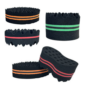 Éponge Coiffante pour Torsades de Cheveux de Salon de Coiffure Brosse Éponge pour Boucles et Torsades pour Homme Noir pour Boucler les Dreads - Product Image 2