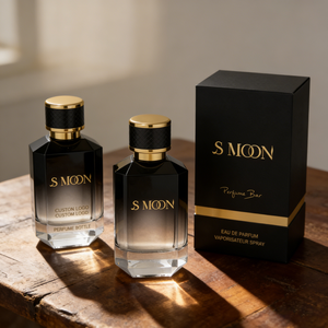 Nuevo Diseño Personalizado, Botella de Perfume de Vidrio Negro Degradado de 50 ml, Atomizador de Niebla Fina, Botellas de Perfume de Lujo de 50 ml con Caja - Product Image 1