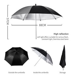 Équipement photographique Studio photo Parapluie Softbox Kit d'éclairage - Product Image 4