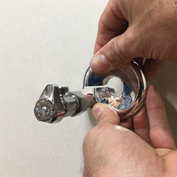 Colliers de cache-trou pour tuyaux, plaque de base de robinet, cache-rosettes en plastique pour radiateur, accessoire de salle de bain pour tuyaux d'eau et de gaz (argent)