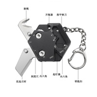 Kit de survie en acier inoxydable pour le camping en plein air et l'utilisation en jungle, couteau multifonction portable