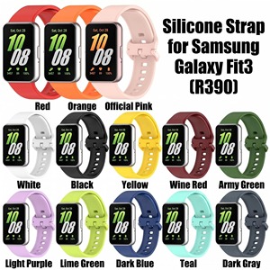 Correa de Silicona Compatible con Samsung Galaxy Fit3 R390, Correa de Repuesto para Reloj Inteligente con Hebilla de Color - Product Image 2