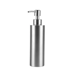 Dispensador de jabón líquido de acero inoxidable, botella de loción para Baño