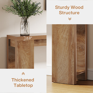 US Local 70.9-Inch Extra Long <strong>Console</strong> <strong>Table</strong>, Farmhouse Wood Sofa <strong>Table</strong> Behind Couch, <strong>Narrow</strong> Entryway Accent <strong>Table</strong> - Product Image 6