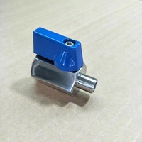 Mini-vanne à boisseau sphérique en acier inoxydable 304/316 sur mesure avec extrémité à souder