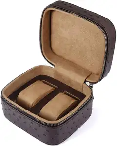 Factory Supply PU Leather Reizen Horloge Houder Organizer Case Box