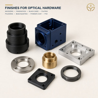 Service de fabrication CNC sur mesure OEM pour pièces d'instruments optiques, boîtiers de caméra, cylindres de lentilles en aluminium et acier inoxydable, fraisage et tournage