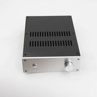 Boîtier d'amplificateur Hi-Fi en aluminium CNC sur mesure Brilliance-Alu, pieds anti-vibrations, pointes d'isolation, équipement audiophile