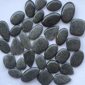 Piedra de Sol Negra Natural, Cabujón de Formas Mixtas, Gema Suelta Pulida y Lisa para Fabricación de Joyas al por Mayor - Product Image 4