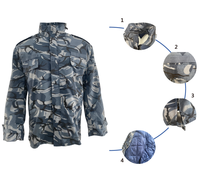 Veste de terrain M65 pour homme, en coton Ripstop, veste tactique de chasse, 65% polyester, 35% coton, logo personnalisé