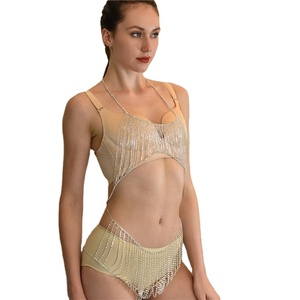 <span class=keywords><strong>2022</strong></span> nouveau strass hauts chaînes de corps et ventre <span class=keywords><strong>ceinture</strong></span> chaîne ensembles Lingerie Sexy gland chaîne ensemble bijoux de corps pour les femmes - Product Image 2