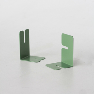Custom Business Gift Modern Simple Style Iron Metal <b>Bookends</b> with Customized Color & Size for Office Desk Decoration - Product Image 5