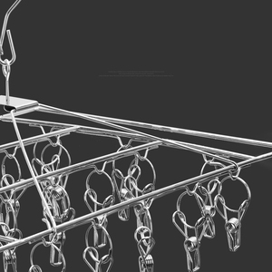 Crochet de suspension multifonctionnel pour ménage Épingle à vêtements multi-pinces pour enfants Rangement Chaussettes Rack Sous-vêtements <span class=keywords><strong>Cintre</strong></span> - Product Image 5