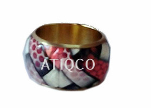 Atiqco Eco-Friendly Brass Metal Napkin <b>Holder</b> with Weaved Design Modern Luxury Style for Party Use - Product Image 4