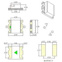 Led diode smd 0805 rvb diodo 0807 multi couleur auto-clignotant led flash rapide flash lent led clignotant lumières mini diode 3K par rouleau