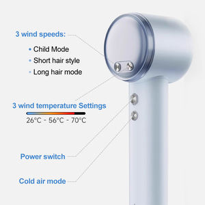 Mini High-Speed 1600W Smooth Air Nozzle Hair Dryer Dormitory Home <b>Portable</b> Business Travel Negative Ion Hair Blower Dryer - Product Image 4